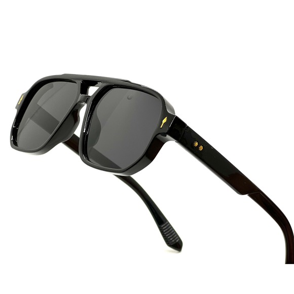 Trendy Black Aviator Sunglasses Women Square Frame Oversized Designer Style 2026 - Picture 4 of 11